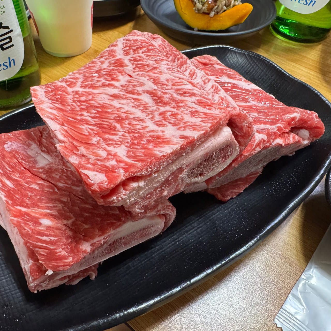 포천이동갈비 한우 생갈비 마블링
